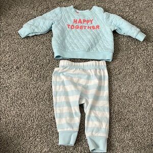 Baby Girl Outfit with 'Happy Together' Print